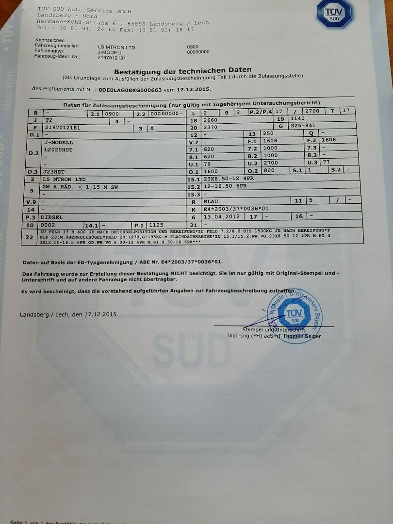 Kleintraktor Kommunaltraktor Allradtraktor L&S J 23 PS Hydrostat 84 Bh