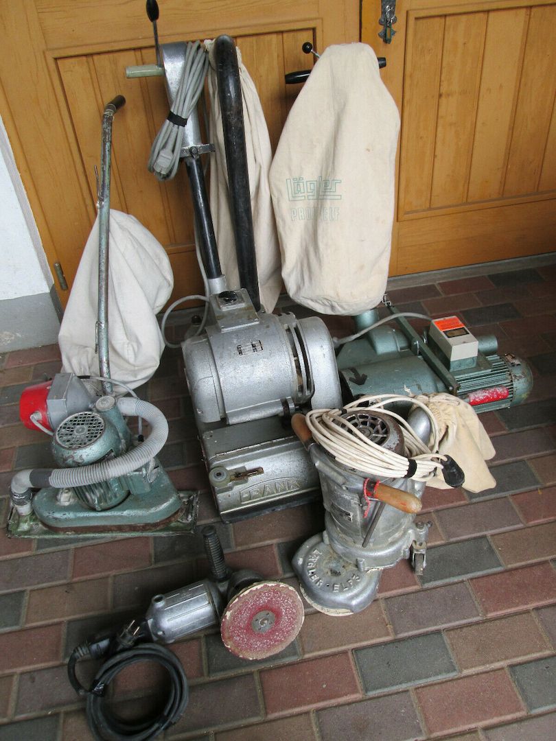 Konvolut Bodenschleifmaschinen Parkettschleifer, Firmenauflösung