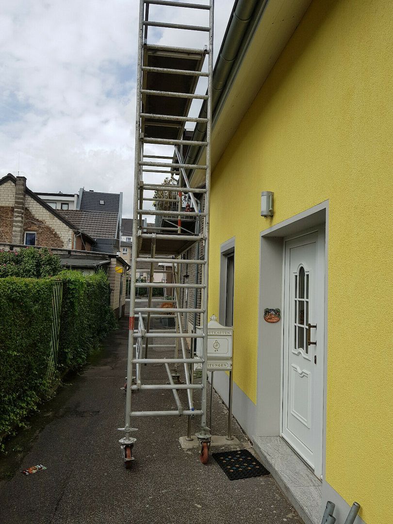 Layher Alu- Rollgerüst 2,85m X 0,70m Arbeitsfläche, Arbeitshöhe bis 8,25m