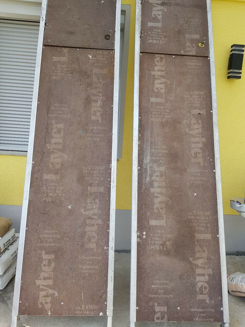 Layher Alu- Rollgerüst 2,85m X 0,70m Arbeitsfläche, Arbeitshöhe bis 8,25m