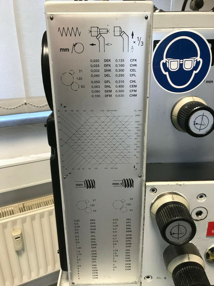 Leit und Zugspindeldrehmaschine Weiler Praktikant 160B