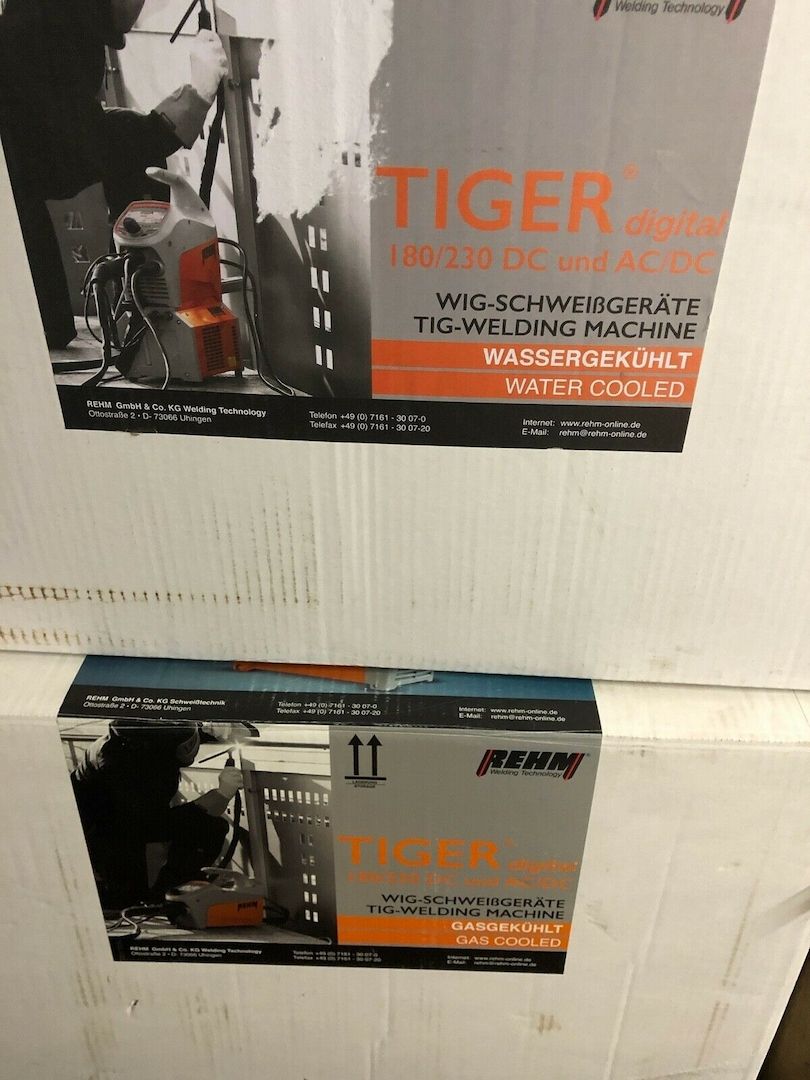 Rehm WIG E-Hand Schweißgerät Tiger 230 ACDC Ultra digital mit Wasserkühlung NEU
