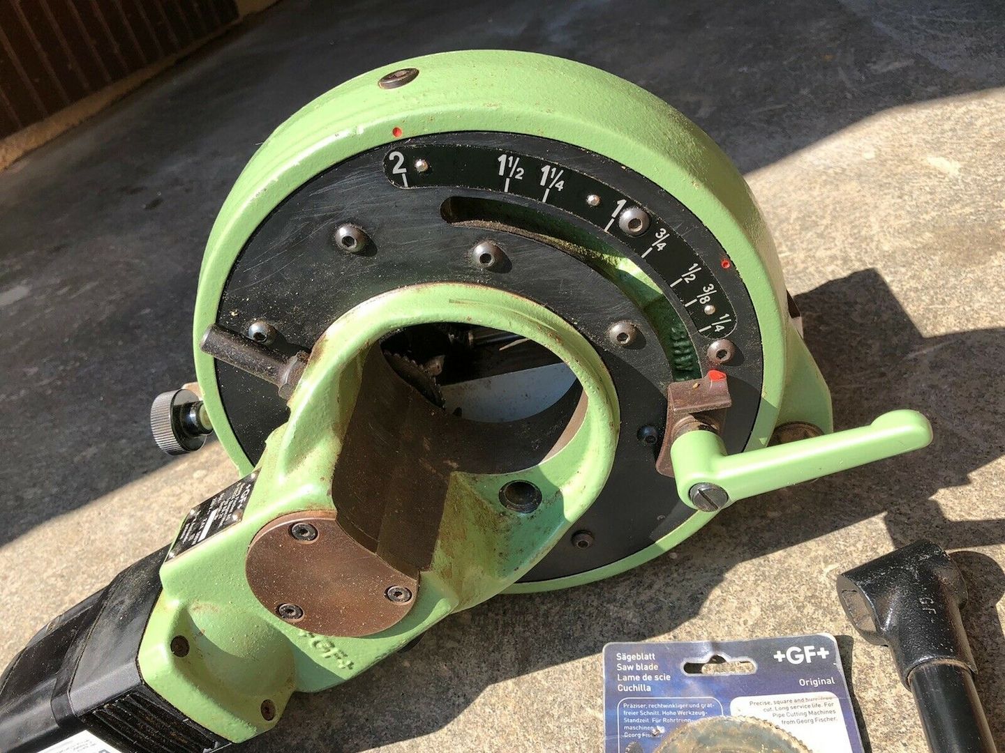 Rohrsäge Rohrtrenn- & Anfasmaschine GF Georg Fischer Orbitalum tubesaw pipe cut