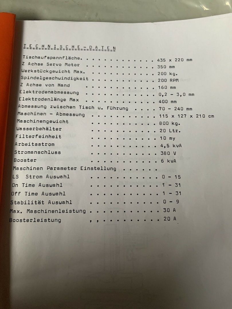 Startlocherodiermaschine Castek MD 20-CE Startlochbohrmaschine Erodiermaschine