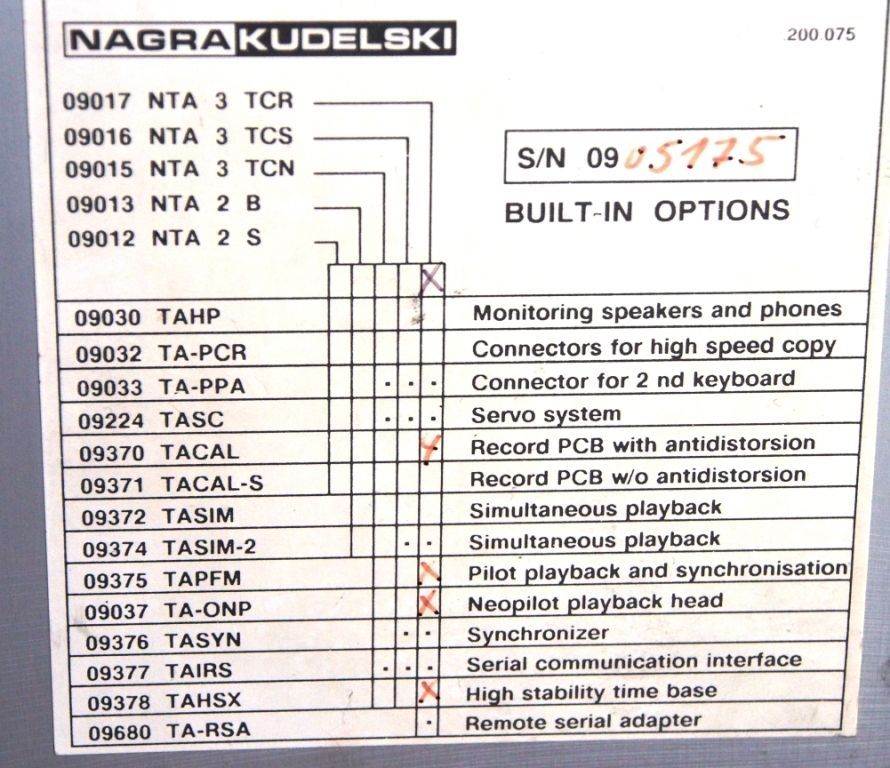 NAGRA T-AUDIO TC ! SELTEN ! RAR !