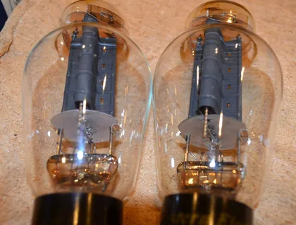 TWO (2) Western Electric 300B 1960's Vintage tube Pair!!! WORKING!