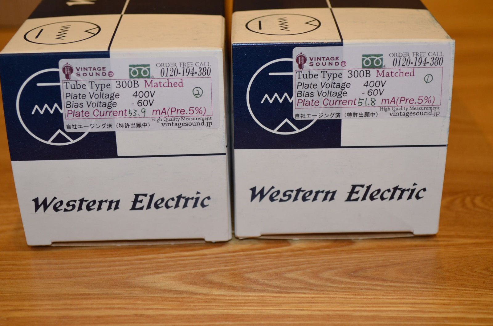 Western Electric USN-CW-300B Matched Pair!!! 1950's!!! Lot no.222, 145