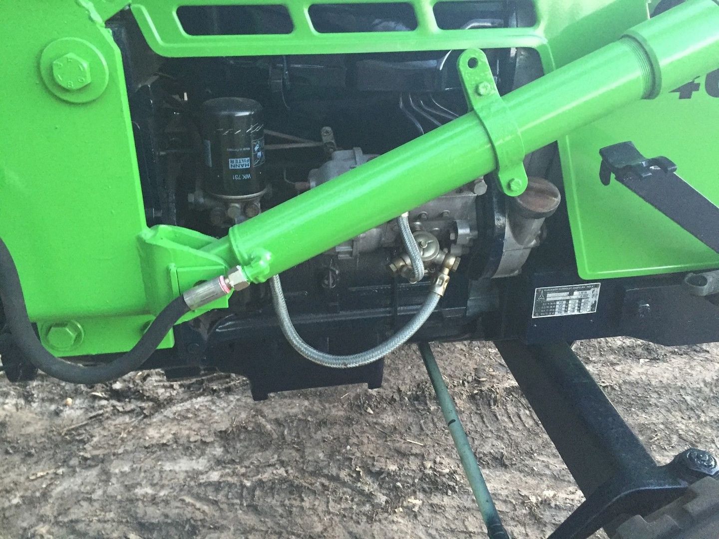 Deutz 4006 mit Frontlader und Lenkhilfe Schlepper Traktor Trecker Bulldog