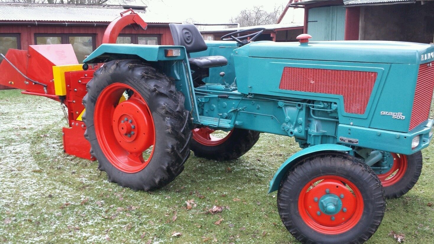 Hanomag traktor schlepper Hanomag Granit 500 1 S Holzhäcksler Hanomag traktor schlepper Hanomag Granit 500 1 S Holzhäcksler