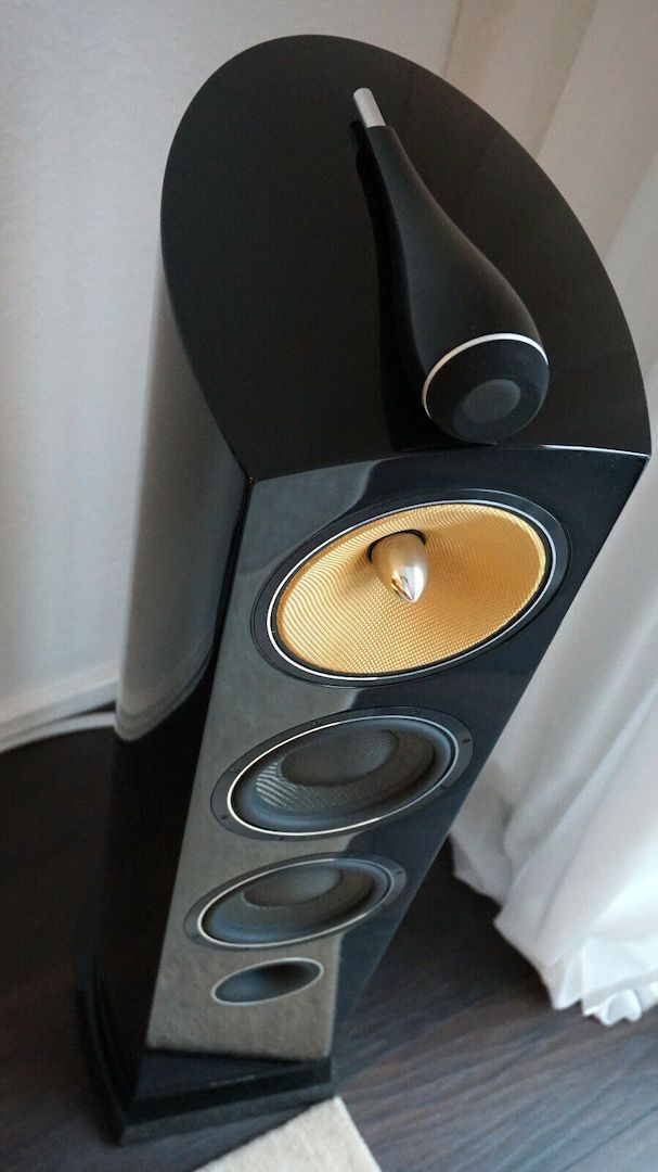 B&W Bowers & Wilkins HiFi Lautsprecher Paar 804 Diamond schwarz hochglanz