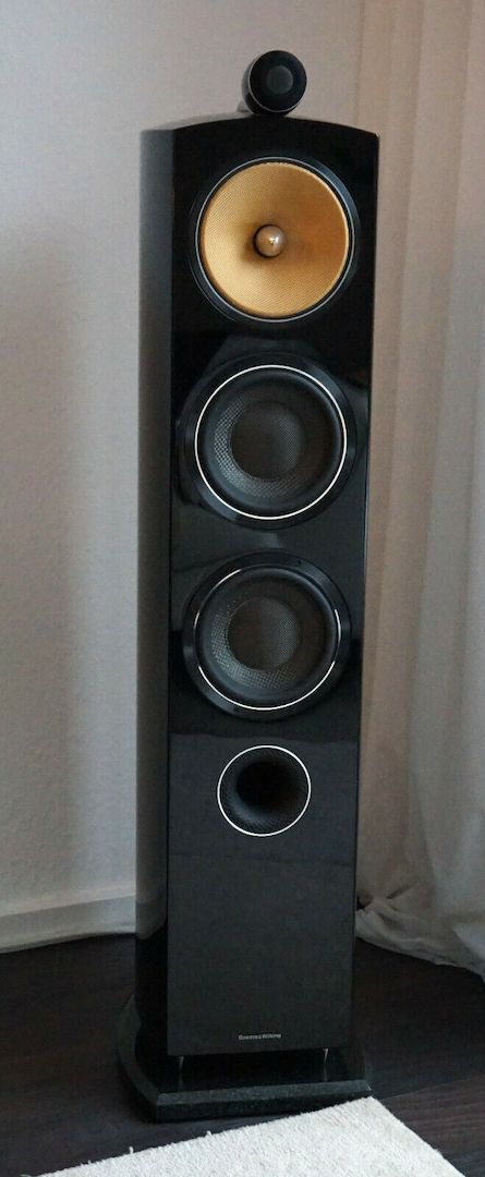 B&W Bowers & Wilkins HiFi Lautsprecher Paar 804 Diamond schwarz hochglanz