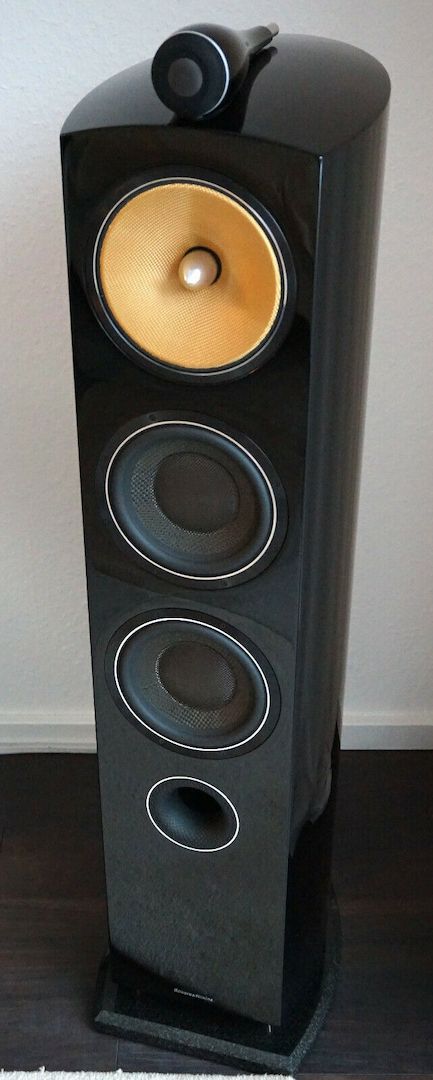 B&W Bowers & Wilkins HiFi Lautsprecher Paar 804 Diamond schwarz hochglanz