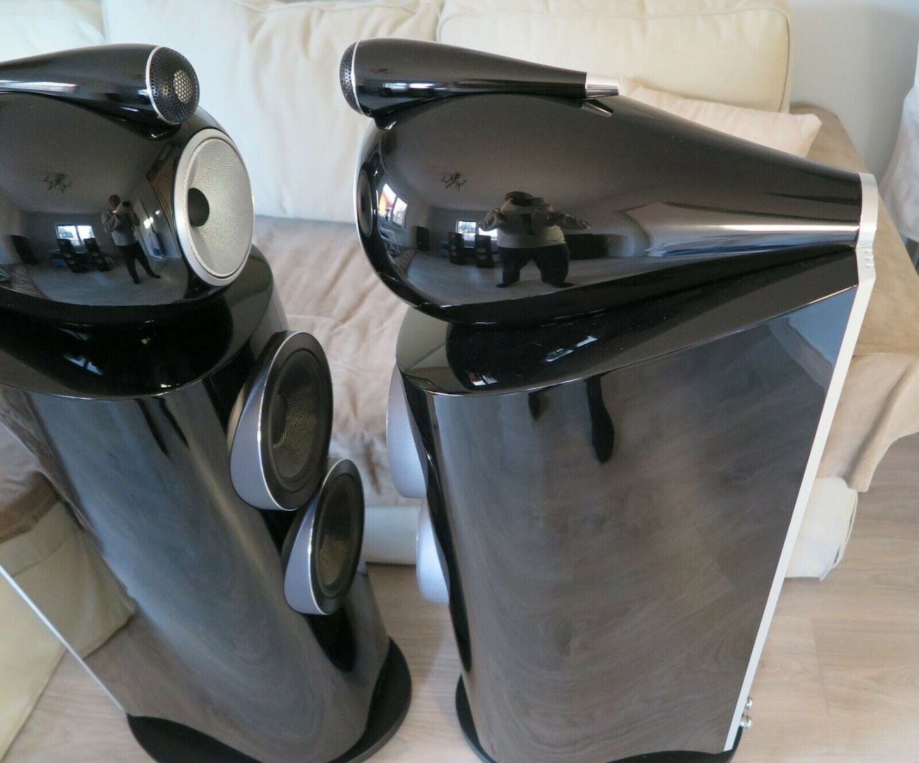 Bowers & Wilkins (B&W) 803D3 Diamond Speakers, Black Gloss, MINT