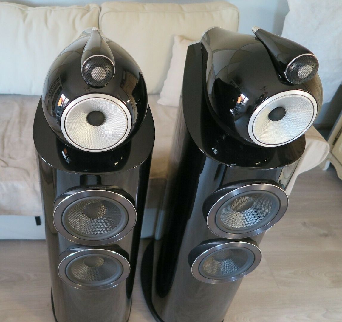 Bowers & Wilkins (B&W) 803D3 Diamond Speakers, Black Gloss, MINT
