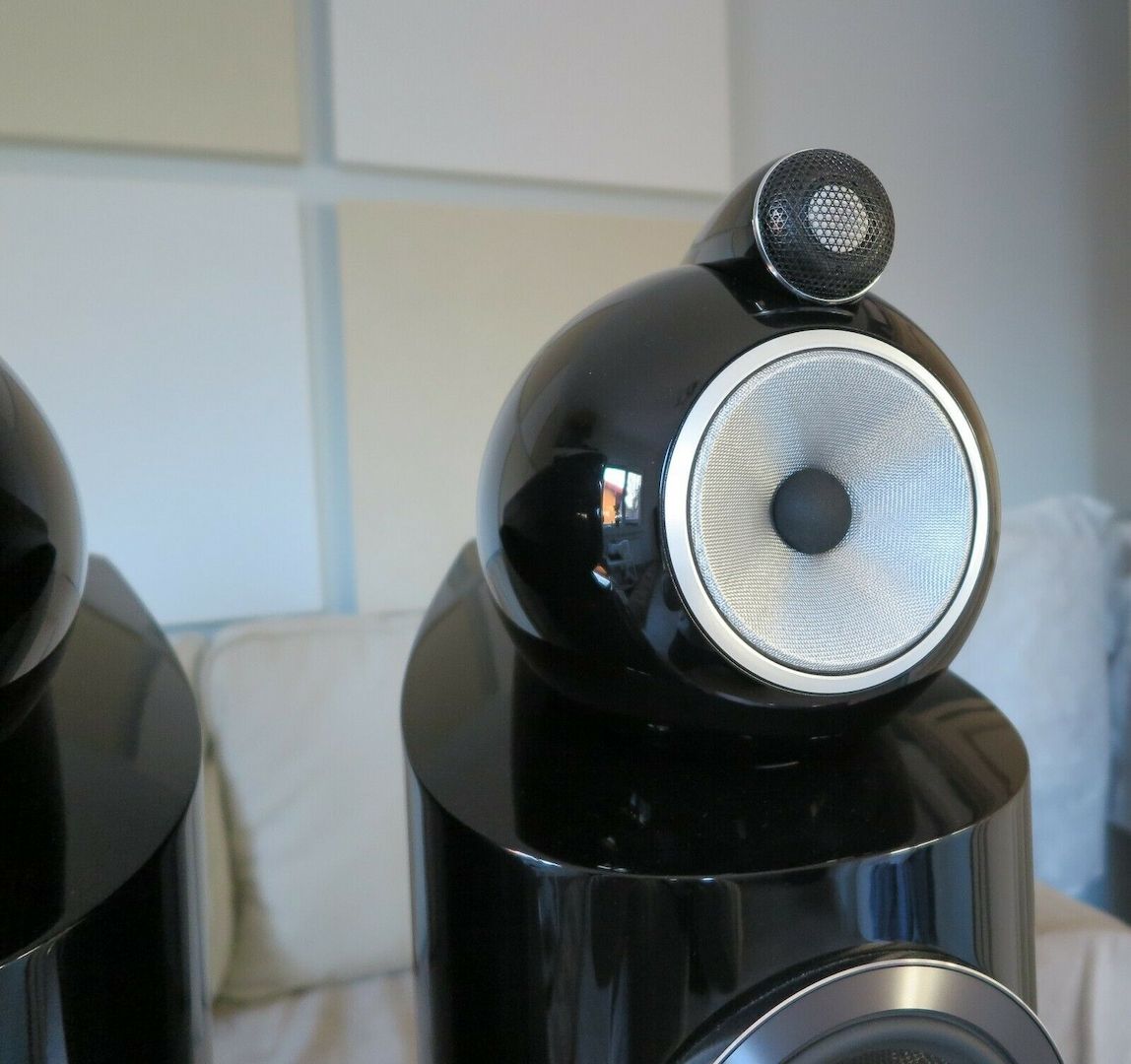 Bowers & Wilkins (B&W) 803D3 Diamond Speakers, Black Gloss, MINT