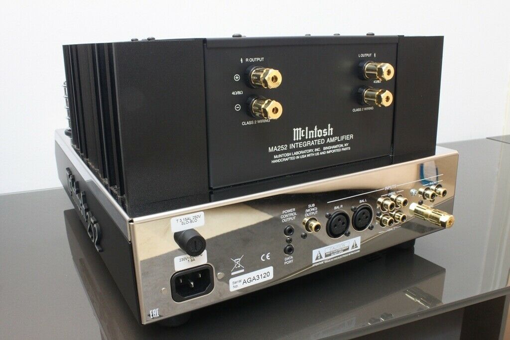 McIntosh MA252 Top-High-End Hybrid-Vollverstärker mit Röhrenvorstufe