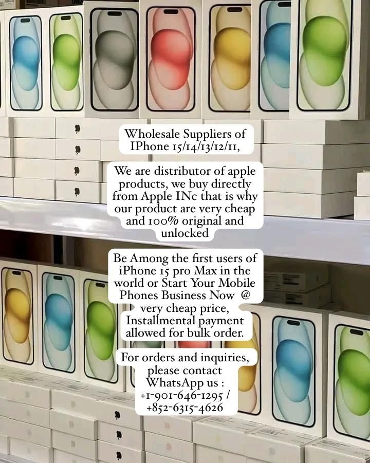 Wholesale Suppliers of IPhone 15/14/13/12/11 (UK,US.EU.HK Spec)
