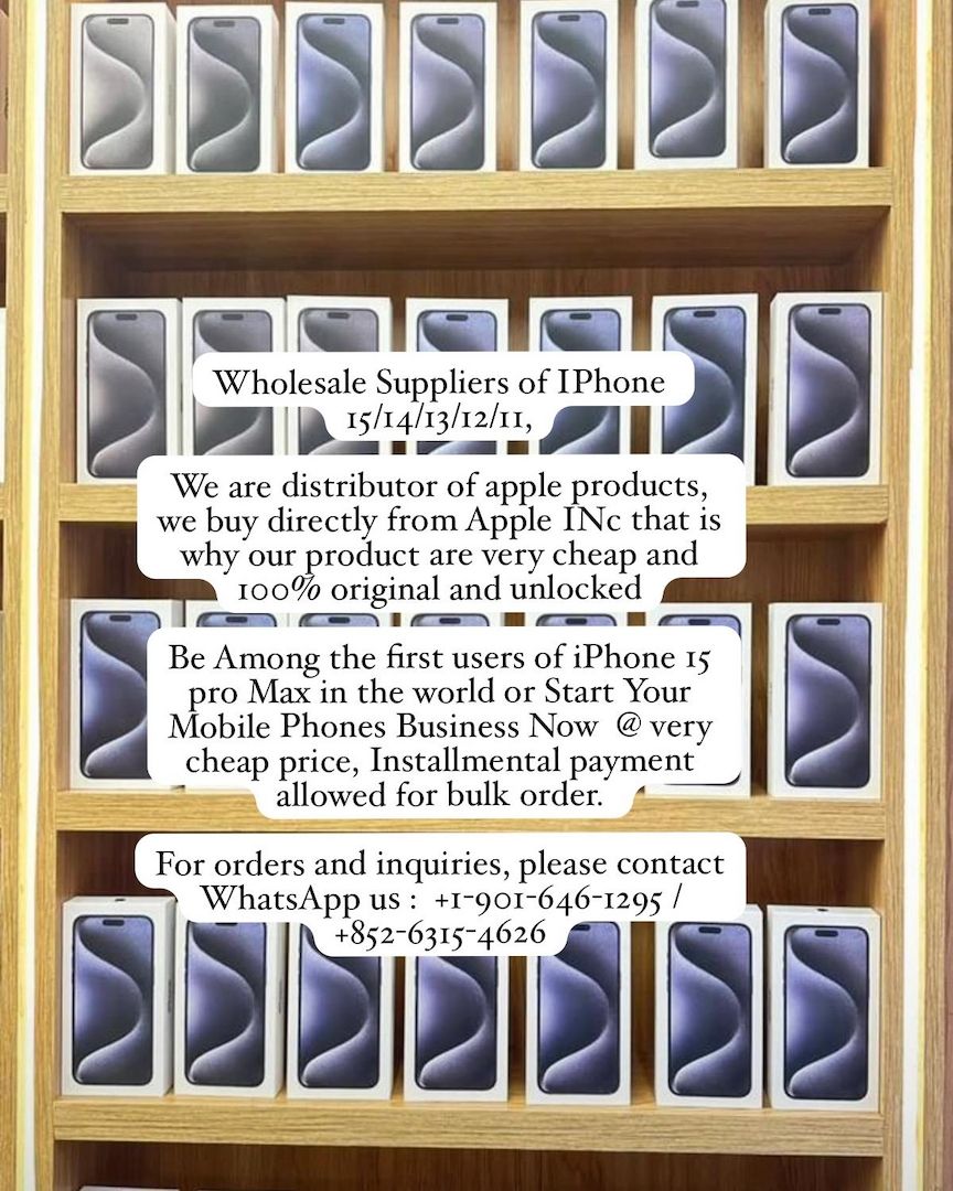 Wholesale Suppliers of IPhone 15/14/13/12/11 (UK,US.EU.HK Spec)