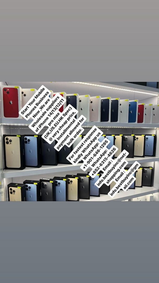 Wholesale Suppliers of IPhone 15/14/13/12/11 (UK,US.EU.HK Spec)