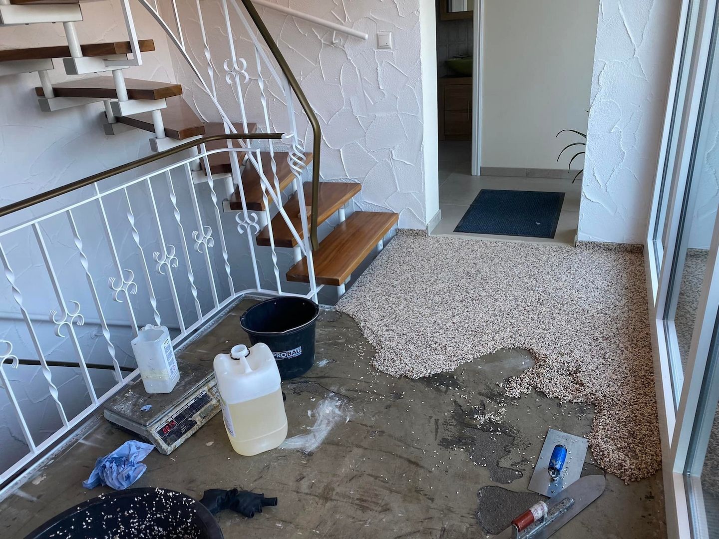 Steinteppich Beschichtung