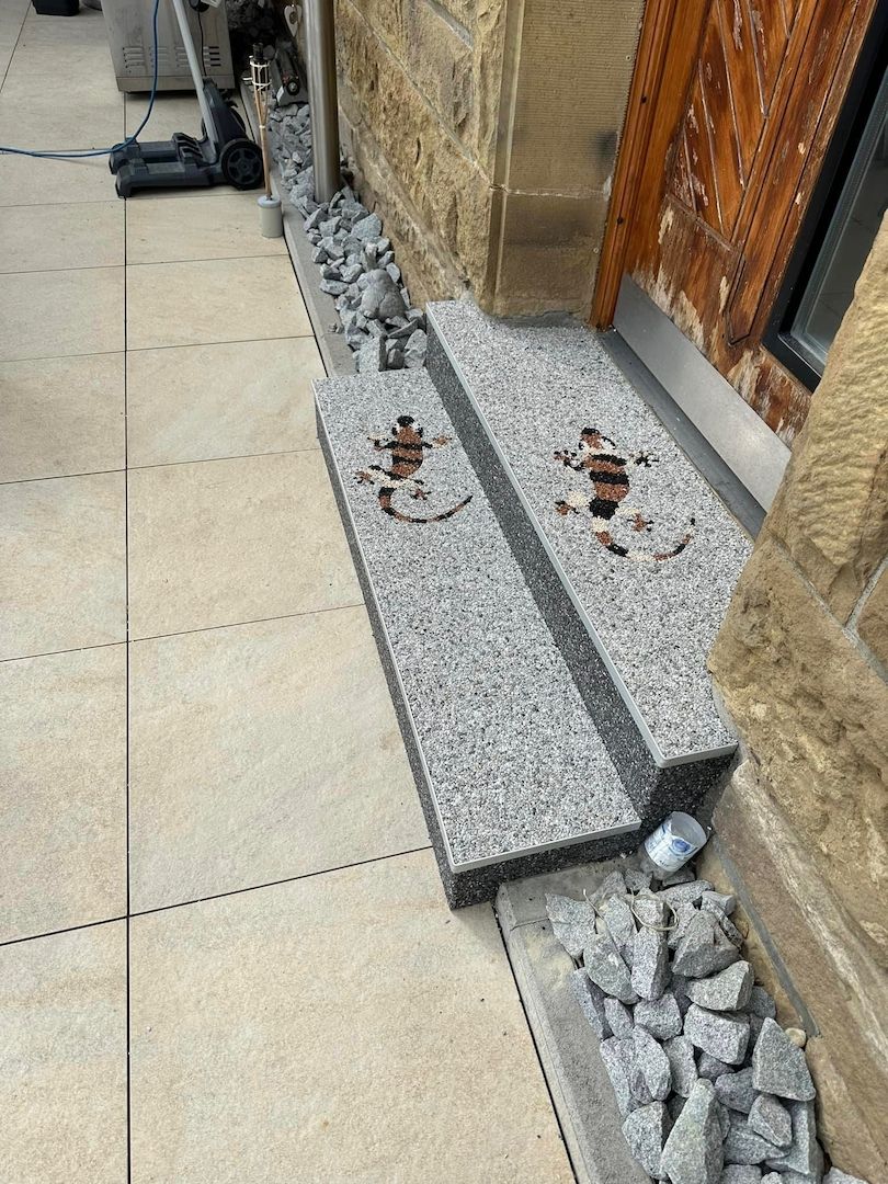 Steinteppich Beschichtung