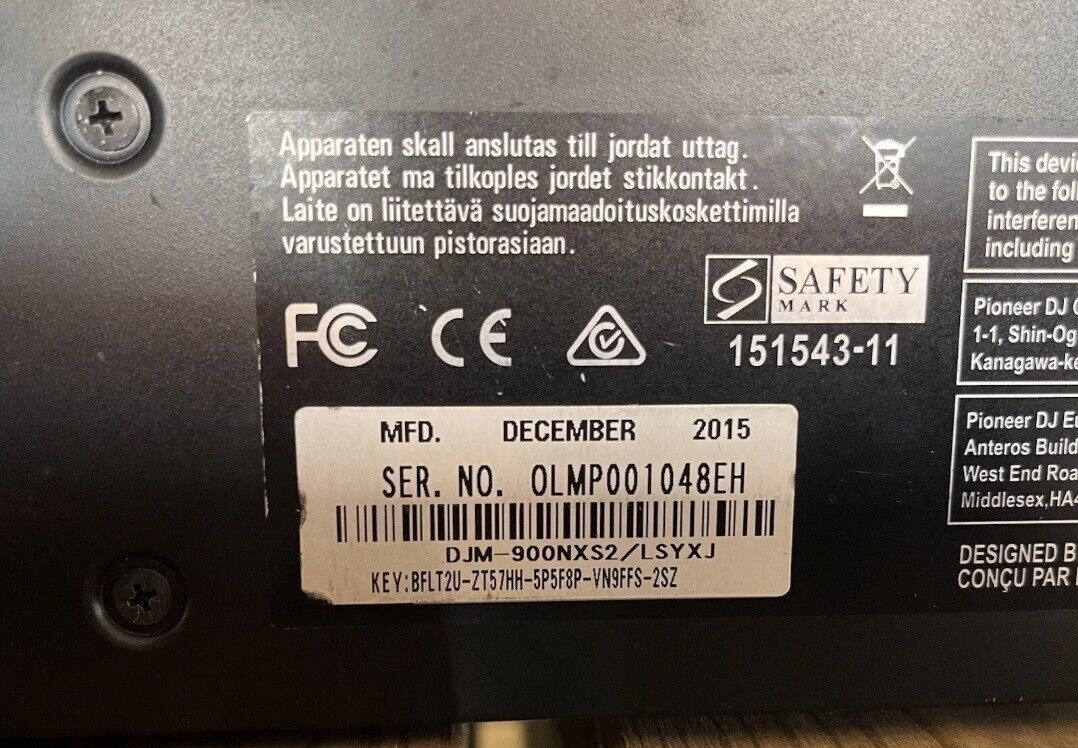 Pioneer djm 900 nxs2