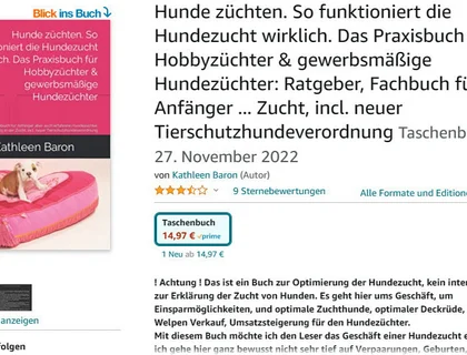 Buch, Fachbuch, Praxisbuch für Hundezüchter, Zuchtbuch, So funktioniert die Hundezucht