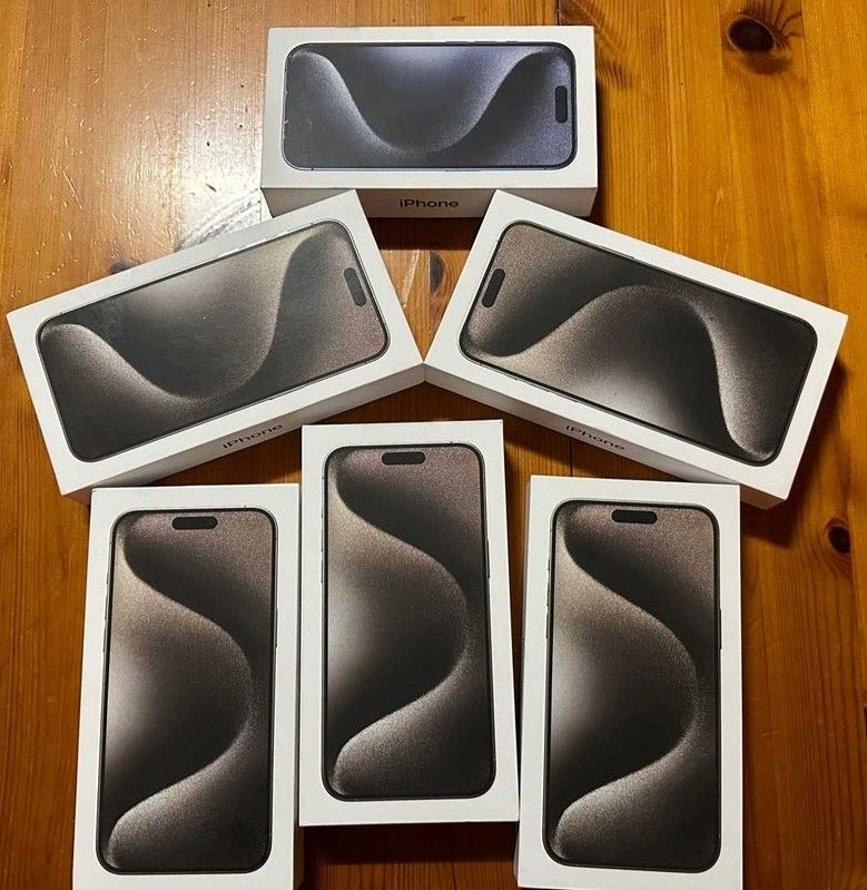 Apple iPhone 15 Pro 128GB = 700EUR , iPhone 15 Pro Max 256GB = 800EUR, iPhone 15 128GB = 530EUR