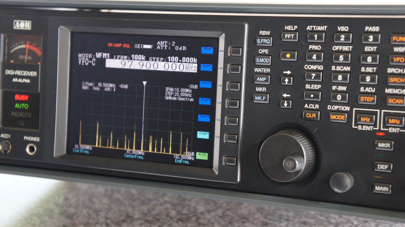 AR-ALPHA Digital Processing Communications Receiver 10KHz bis 3,5 GHz
