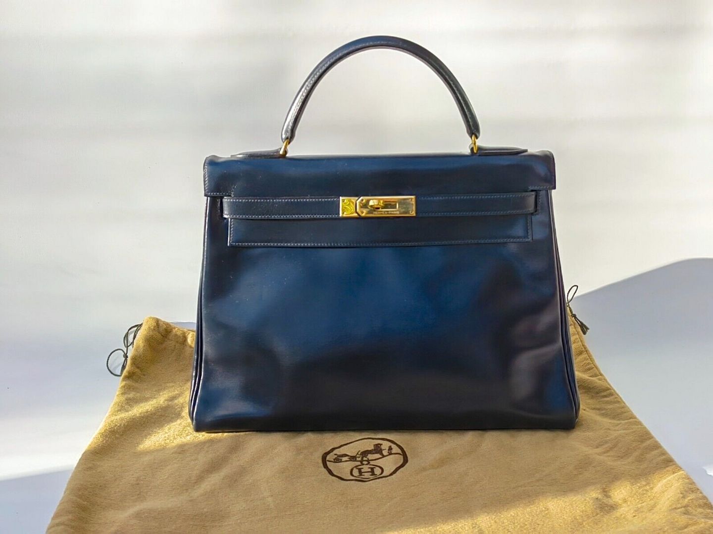 Hermès Kelly bag bleu marine 32 cm
