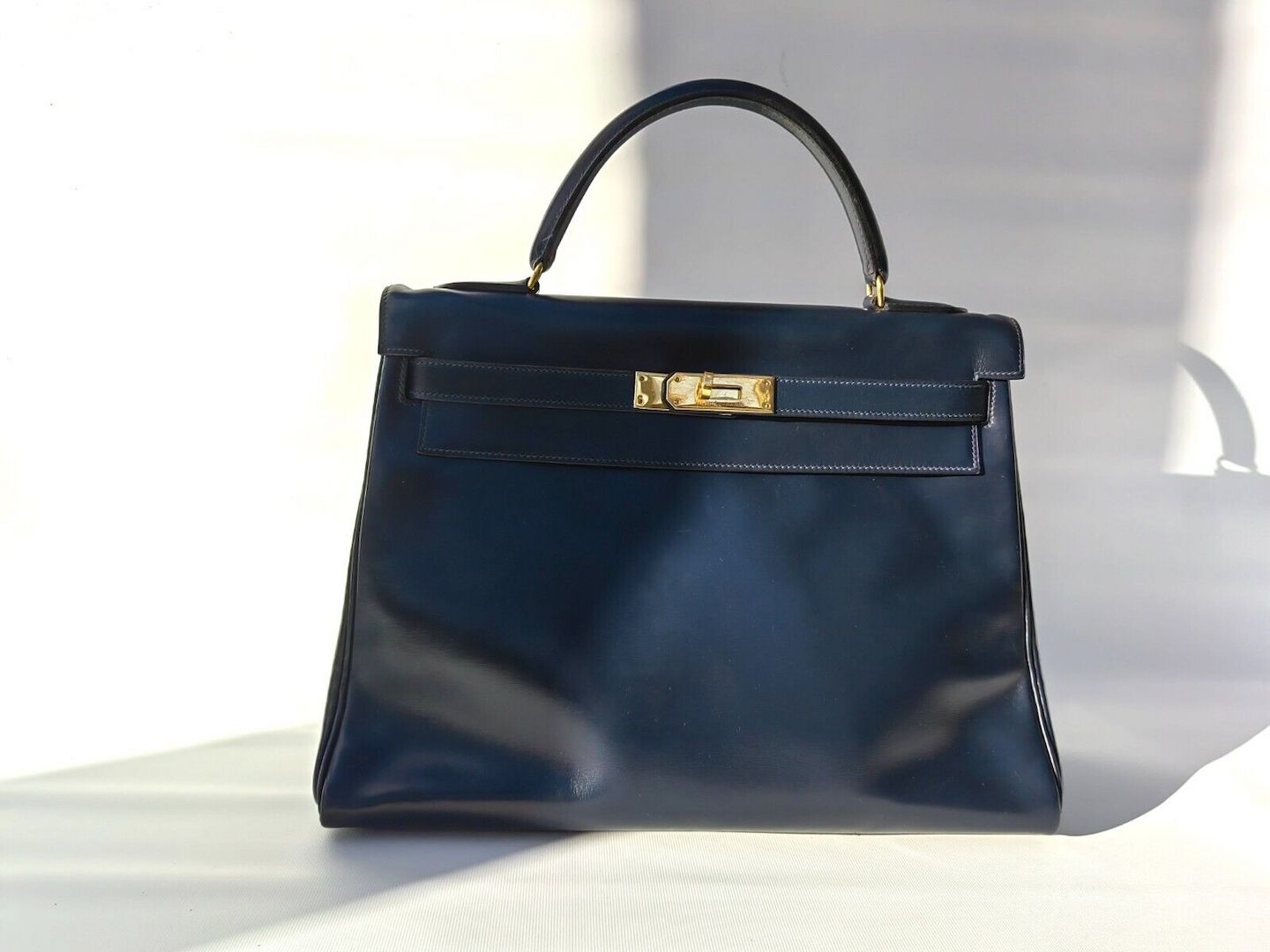 Hermès Kelly bag bleu marine 32 cm