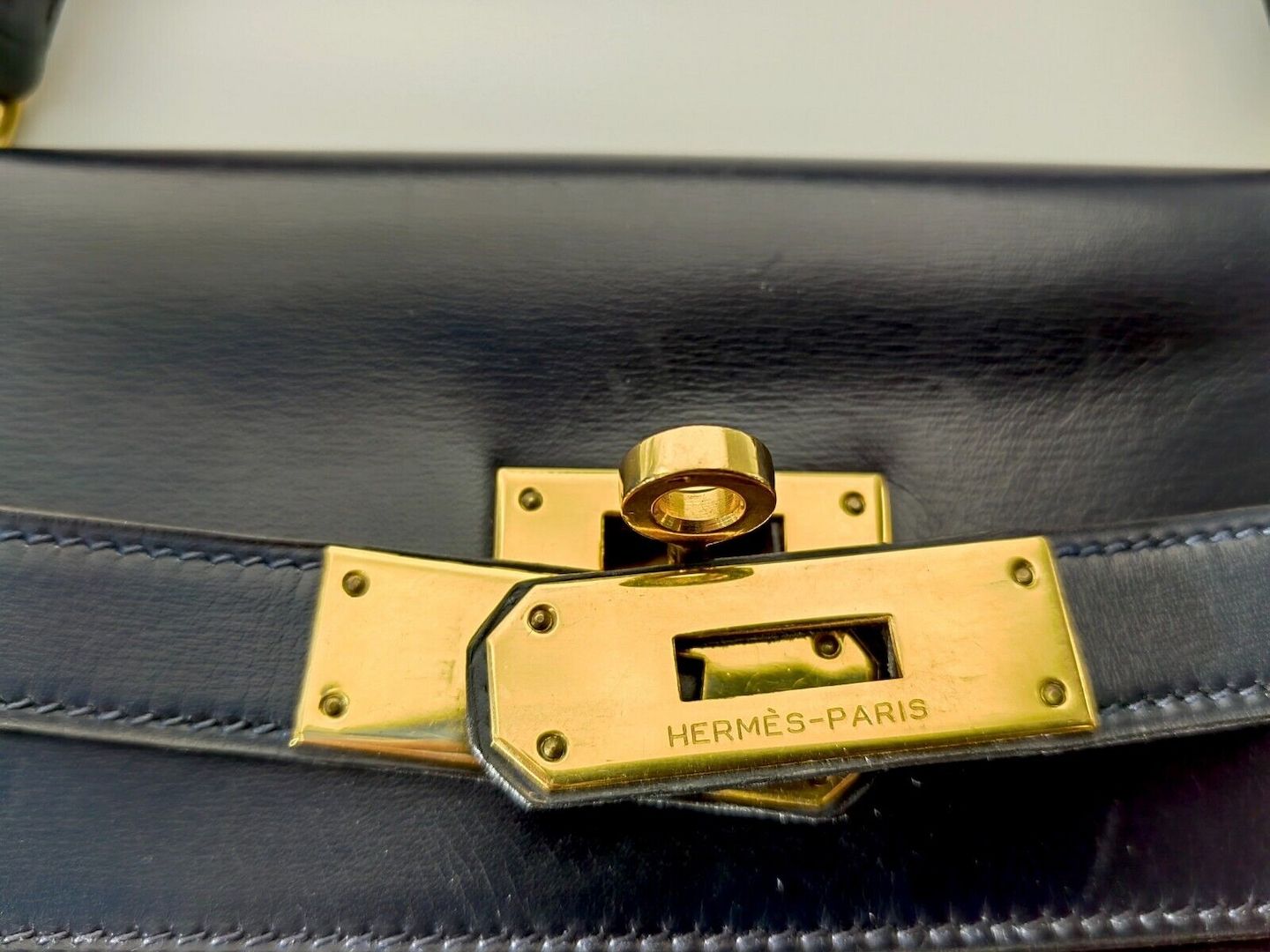 Hermès Kelly bag bleu marine 32 cm