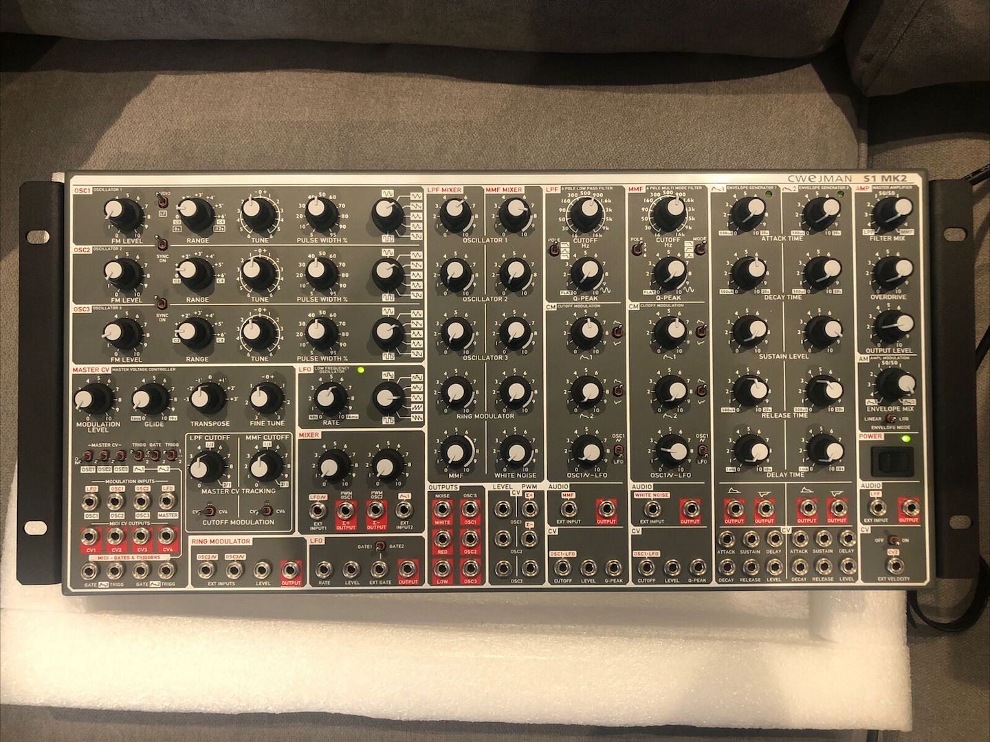Cwejman S1 Mk2 semi-modularer analoger Synthesizer Seriennummer 001