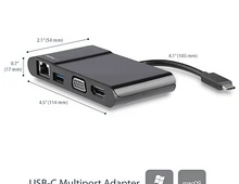 USB-C Multiport Adapter - USB-C Travel Dock with 4K HDMI or 1080p