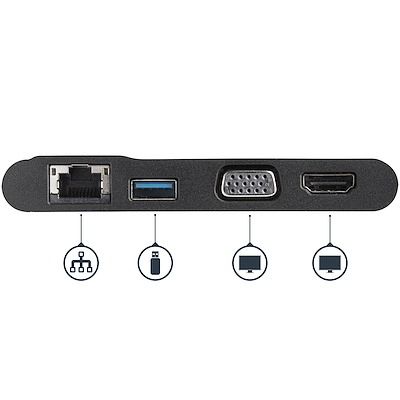 USB-C Multiport Adapter - USB-C Travel Dock with 4K HDMI or 1080p