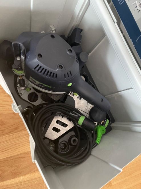 FESTOOL OF1400 EBQ-Plus Oberfräse +FS OF1400+Fräsen D36/45°; D31,7/R9,5; D18/30