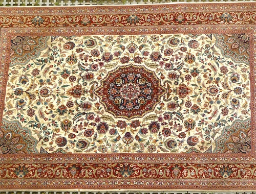 Orientteppich Isfahan m. Seide 100 J. TOP. T130