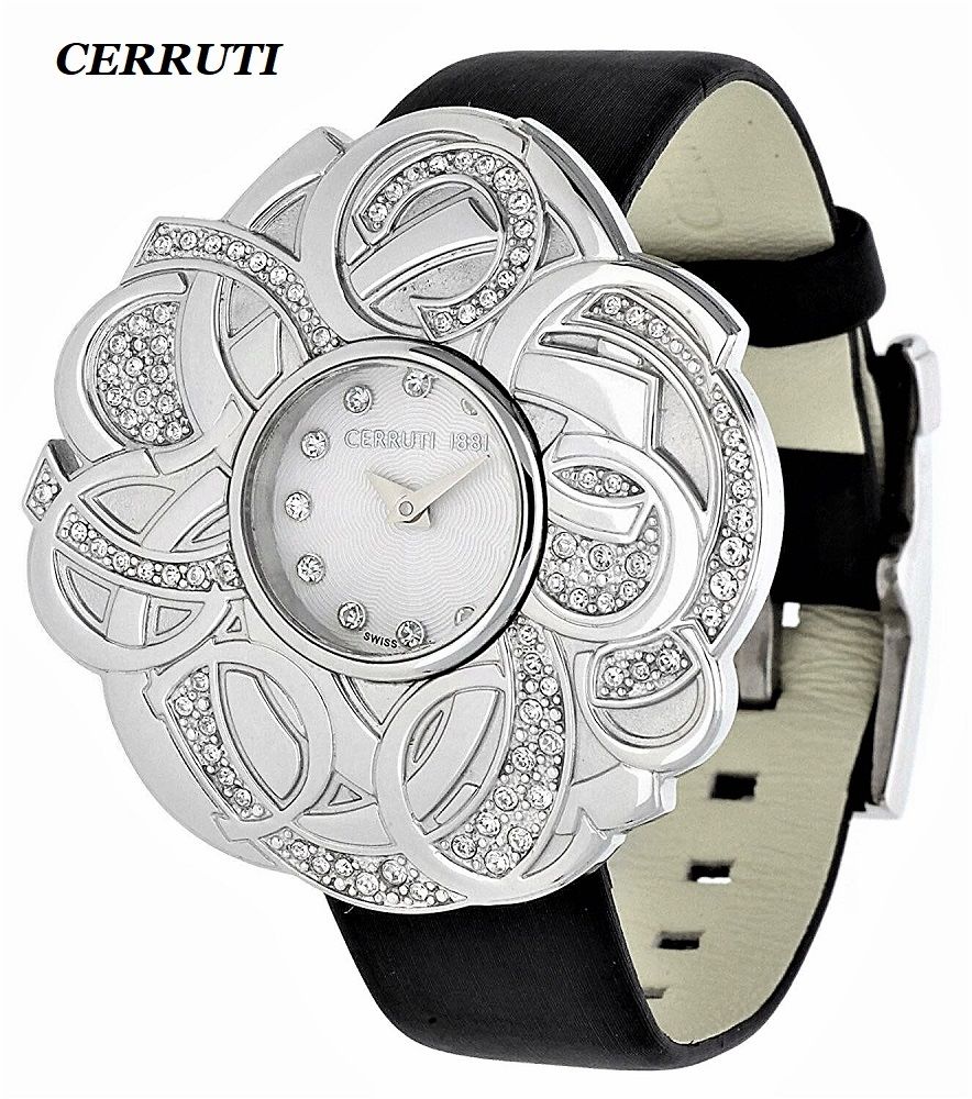 Edle, ausgefallene Cerruti Swiss Made Damen Uhr NEU OVP.