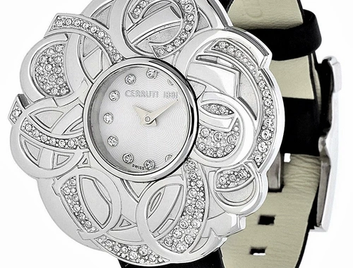 Edle, ausgefallene Cerruti Swiss Made Damen Uhr NEU OVP.