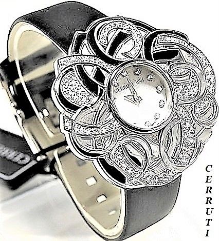 Edle, ausgefallene Cerruti Swiss Made Damen Uhr NEU OVP.