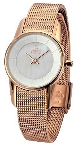 Obaku Damen Uhr Edelstahl goldNEU OVP. UVP. 150 €