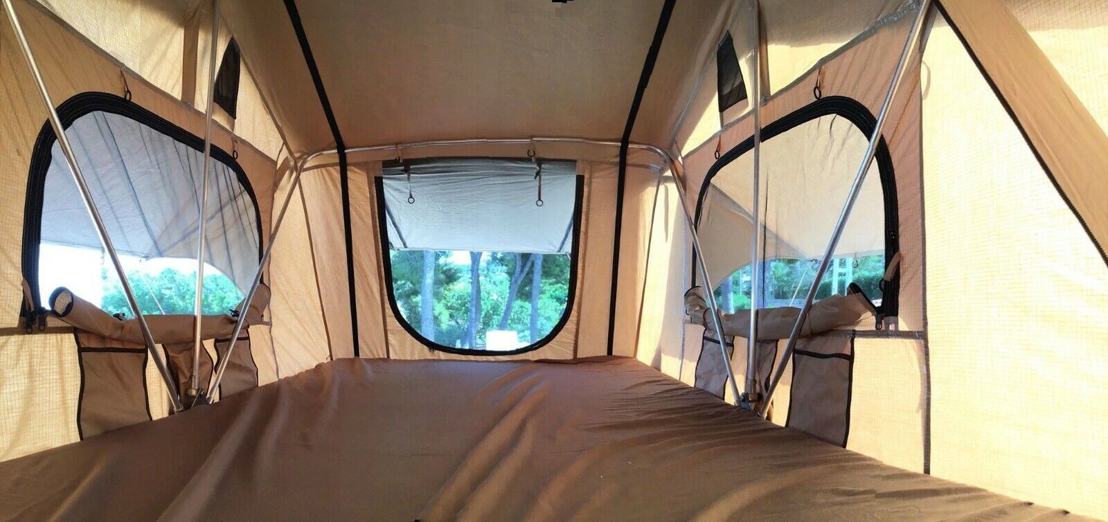 Groß 3 Mann Dach Zelt Mit Markise Leiter Umwerfend Groß Komplett