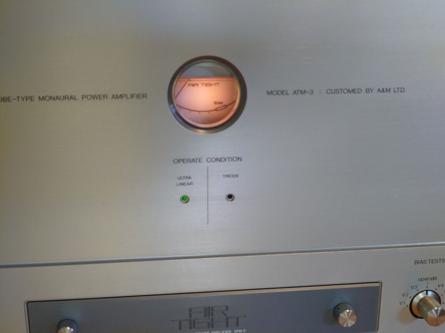 Air Tight ATM-3, Rare Mono Power Amp, Valves EL34, Very Good Condition, Pair