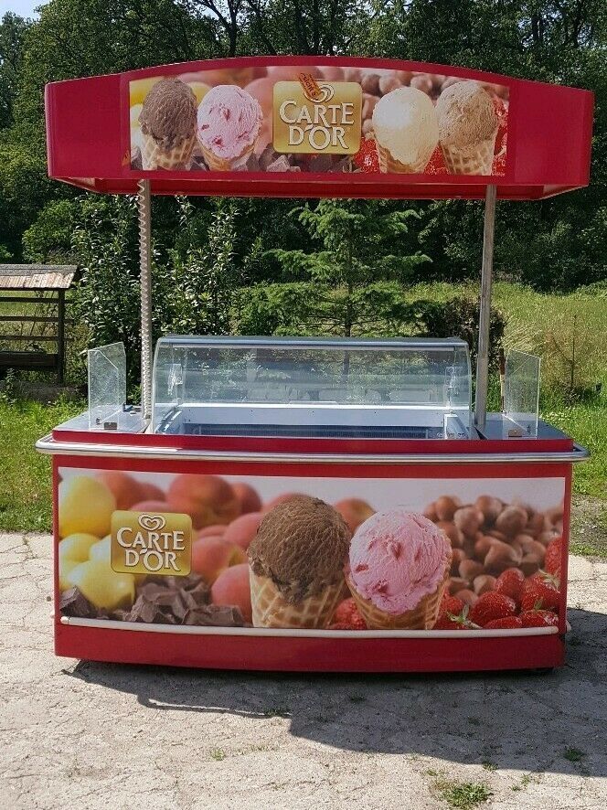 Eistheke Mobil Eistruhe Eiswagen Eisstand