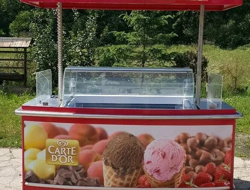 Eistheke Mobil Eistruhe Eiswagen Eisstand
