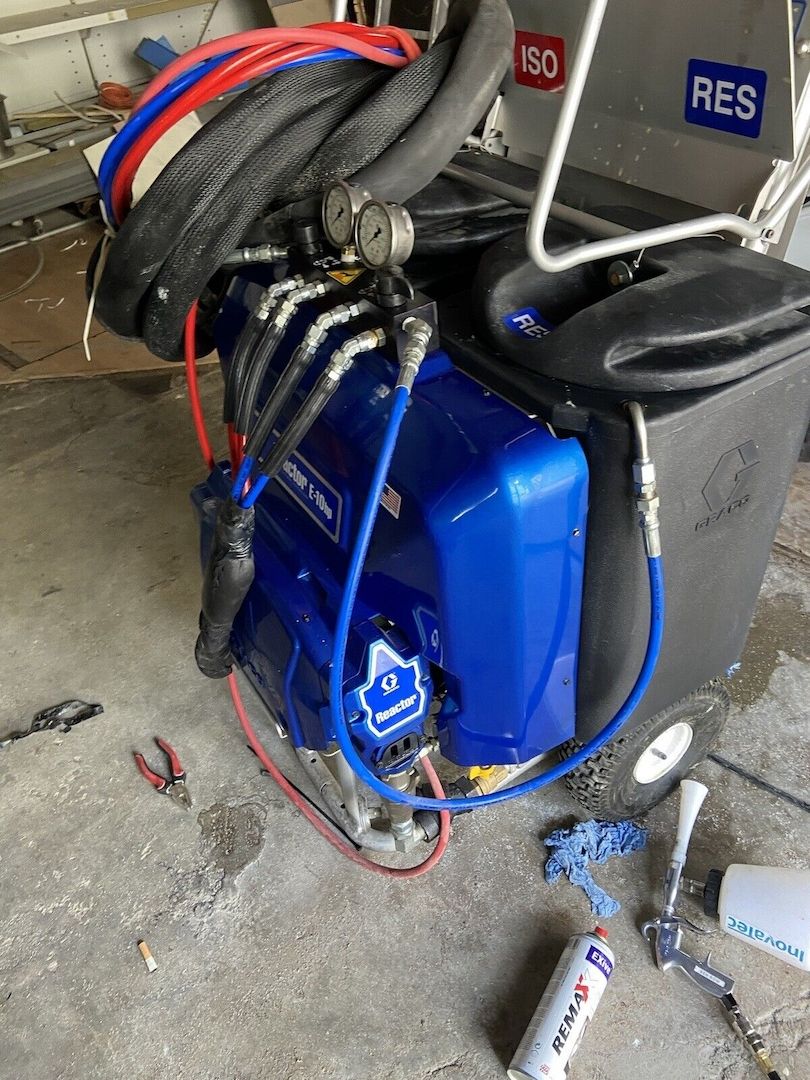 Graco Reactor e10 hp 230v polyureaspritzmaschine Abdichtung