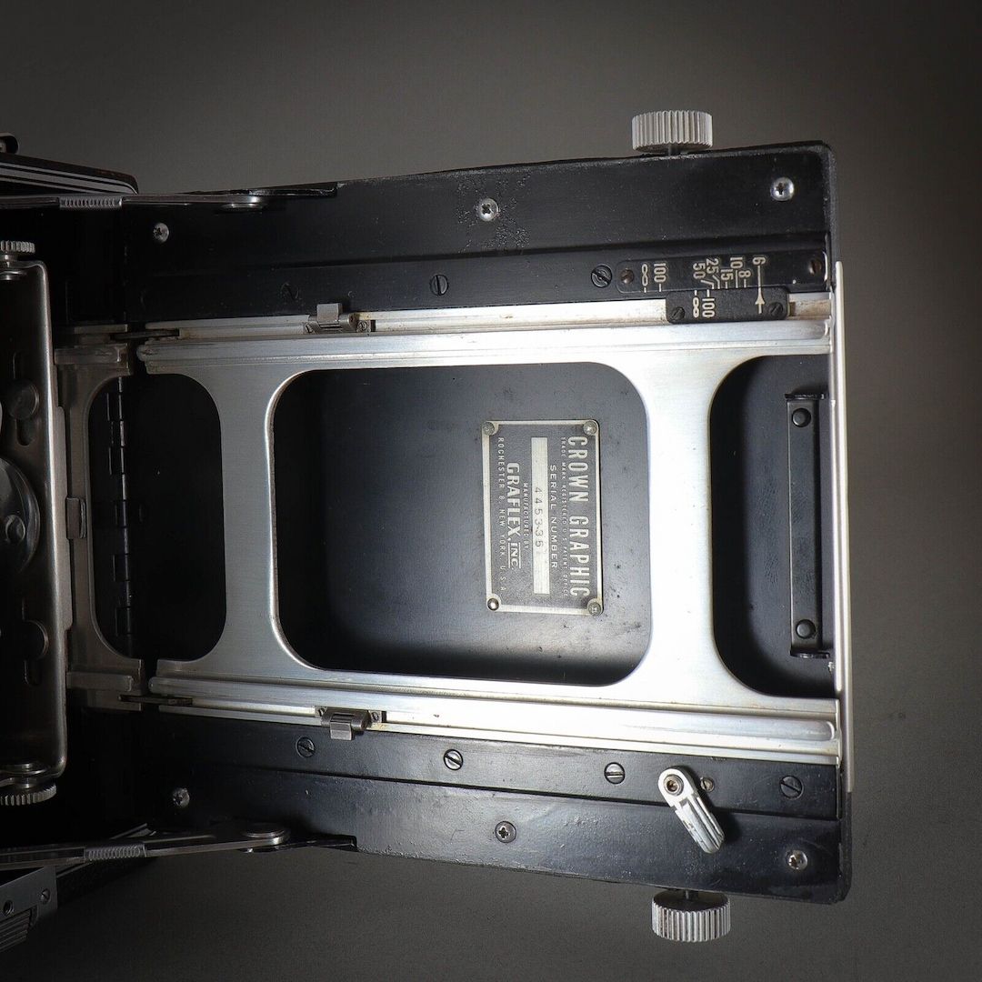 Graflex 4x5 Krone Grafikkamera 127 mm 4,7 Ektar Objektiv Heiland Synchron BLITZ