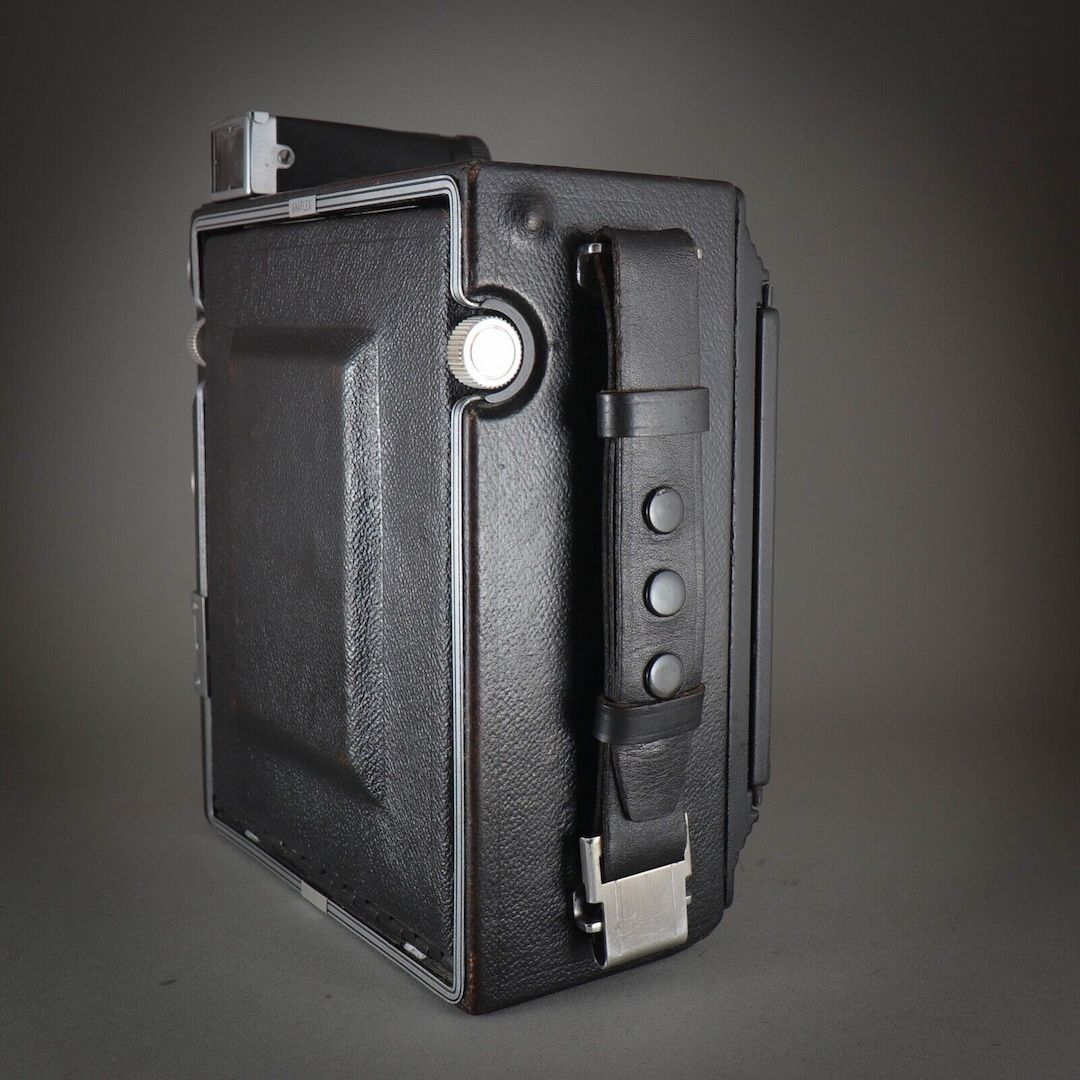 Graflex 4x5 Krone Grafikkamera 127 mm 4,7 Ektar Objektiv Heiland Synchron BLITZ