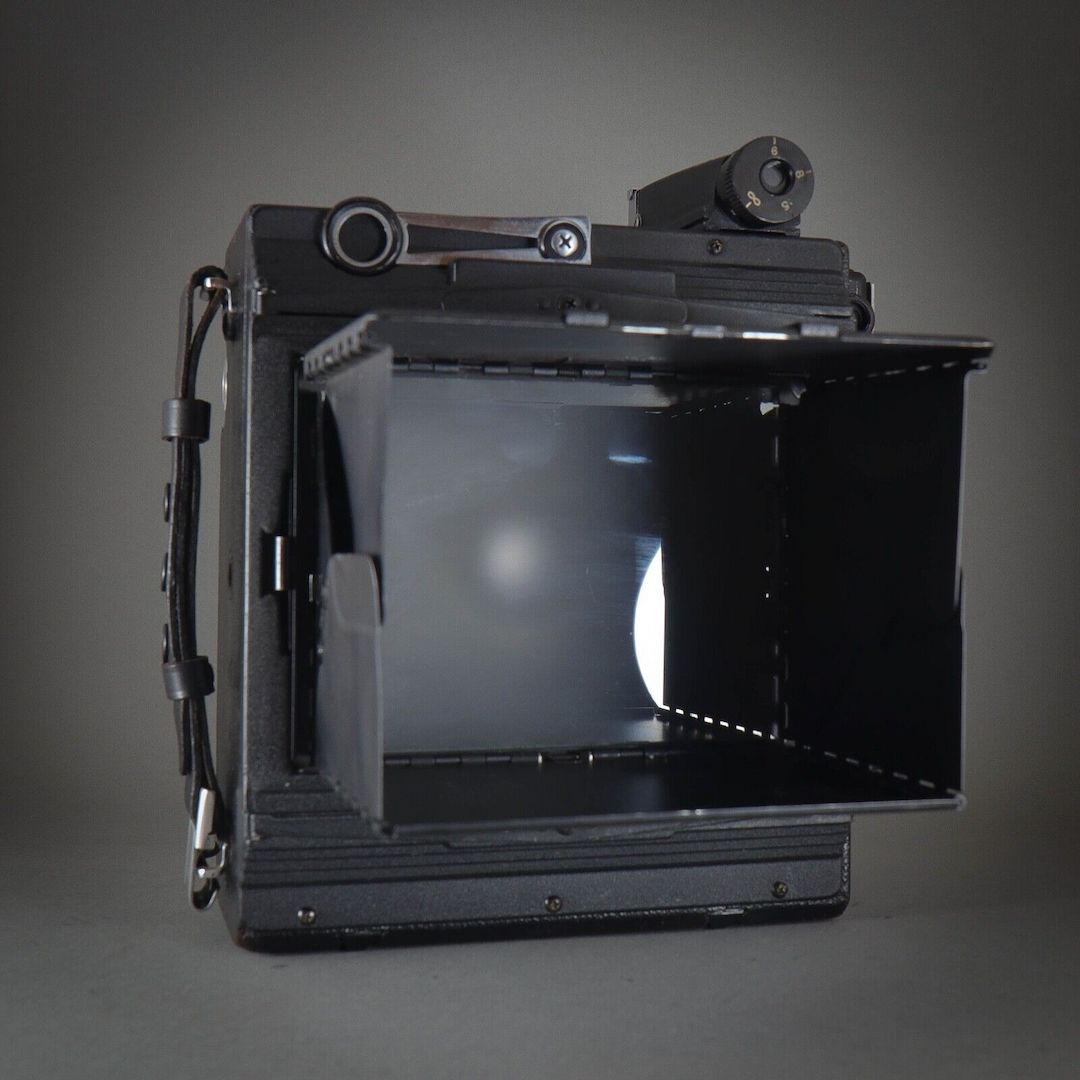 Graflex 4x5 Krone Grafikkamera 127 mm 4,7 Ektar Objektiv Heiland Synchron BLITZ