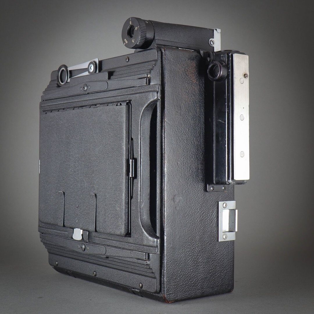 Graflex 4x5 Krone Grafikkamera 127 mm 4,7 Ektar Objektiv Heiland Synchron BLITZ